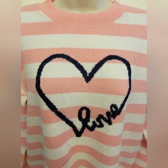 NWT Loft Striped Crewneck Sweater - Picture 4 of 5